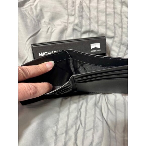 Designer Michael Kors Logo Mens Brown Logo Wallet - NWT - Picture 3 of 5